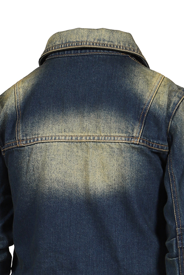 LOOSED SLEEVE DENIM JACKET / BLUE