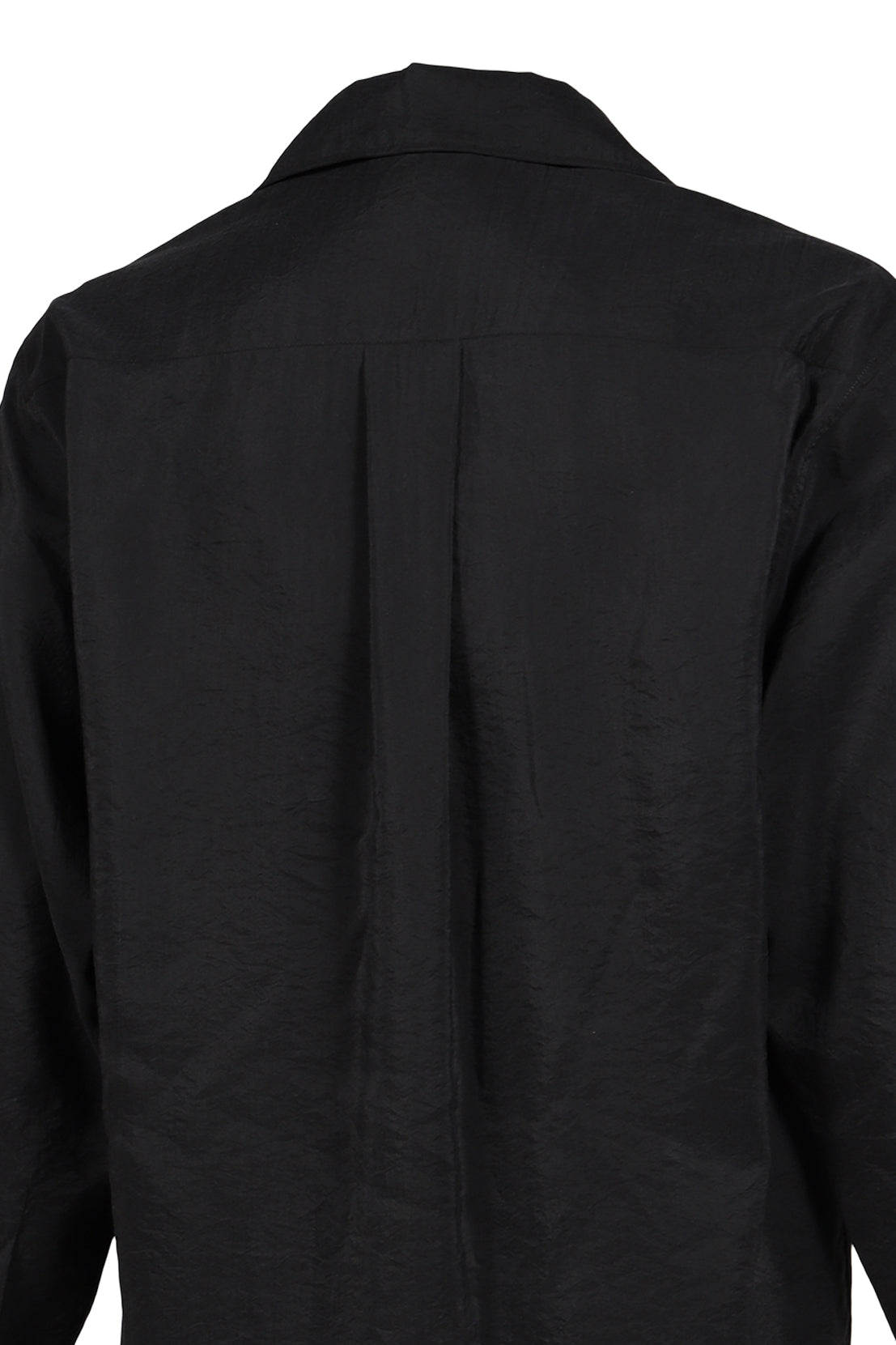 CONVERTIBLE COLLAR SHIRT / BLK