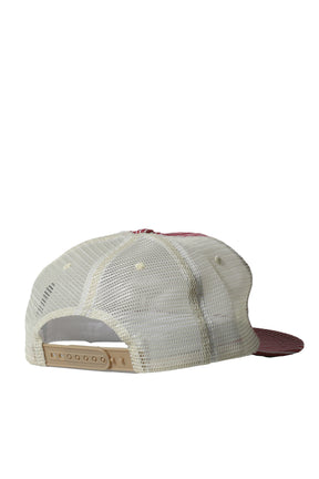 RED STRIPED TOBACCO TRUCKER HAT / OS