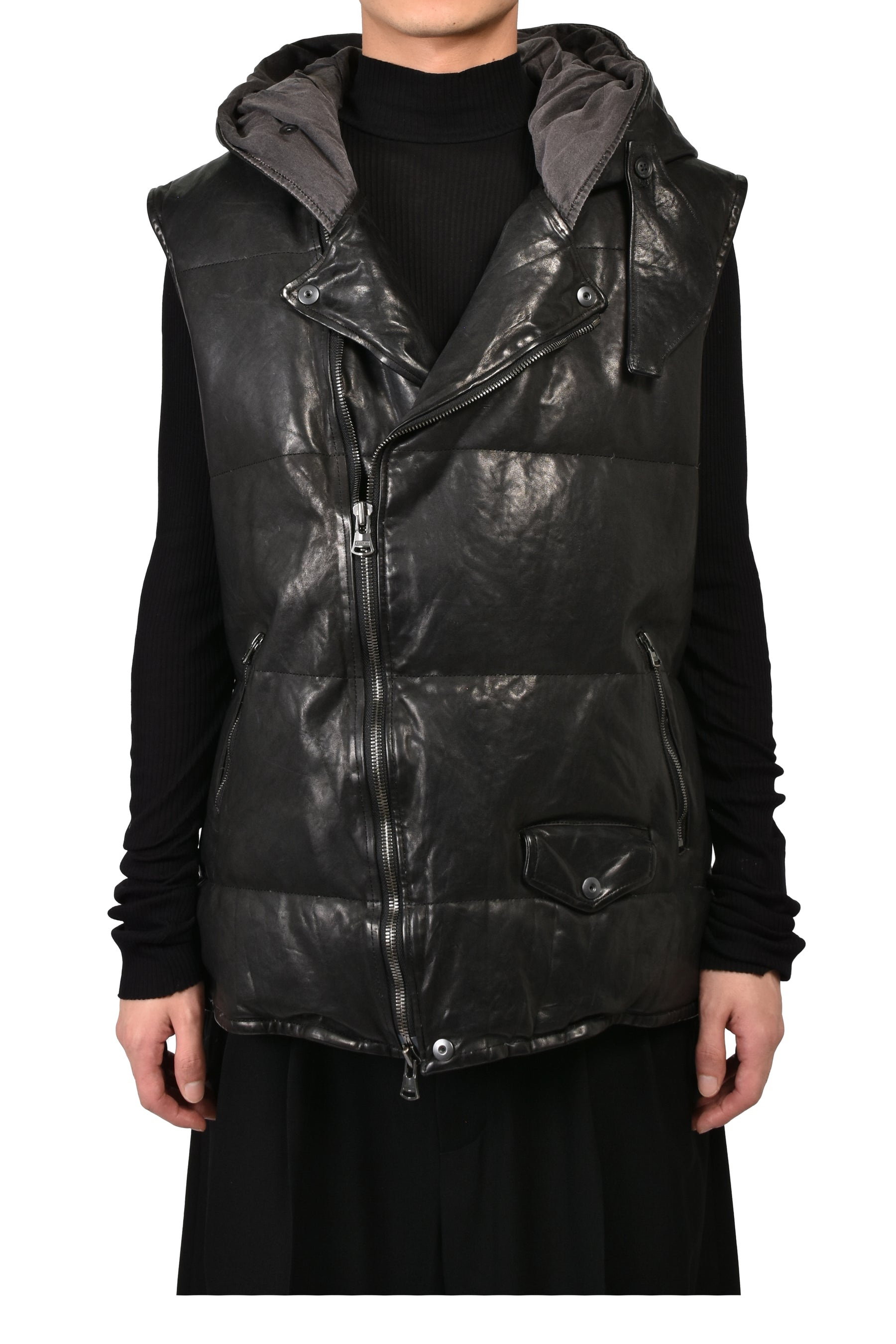 BACKLASH HOODED VEST / BLK
