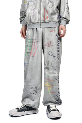 TAGGED SWEATPANTS / GRY