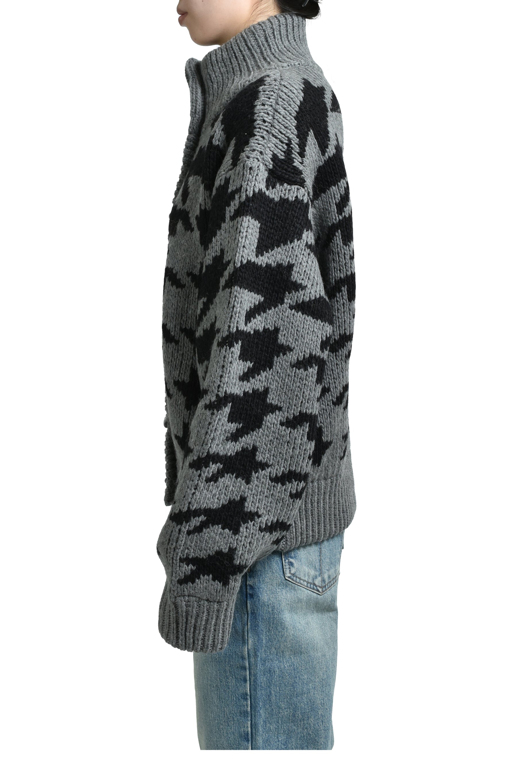 HOUND'S TOOTH STAR COWICHAN / GRY 