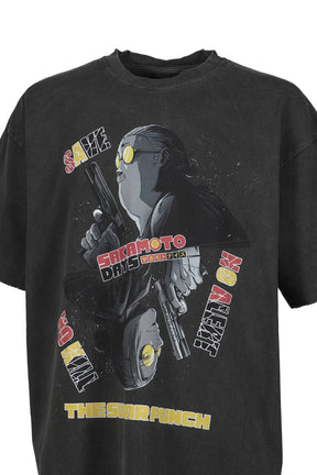 S/S T-SHIRT (SAKAMOTO) / BLK