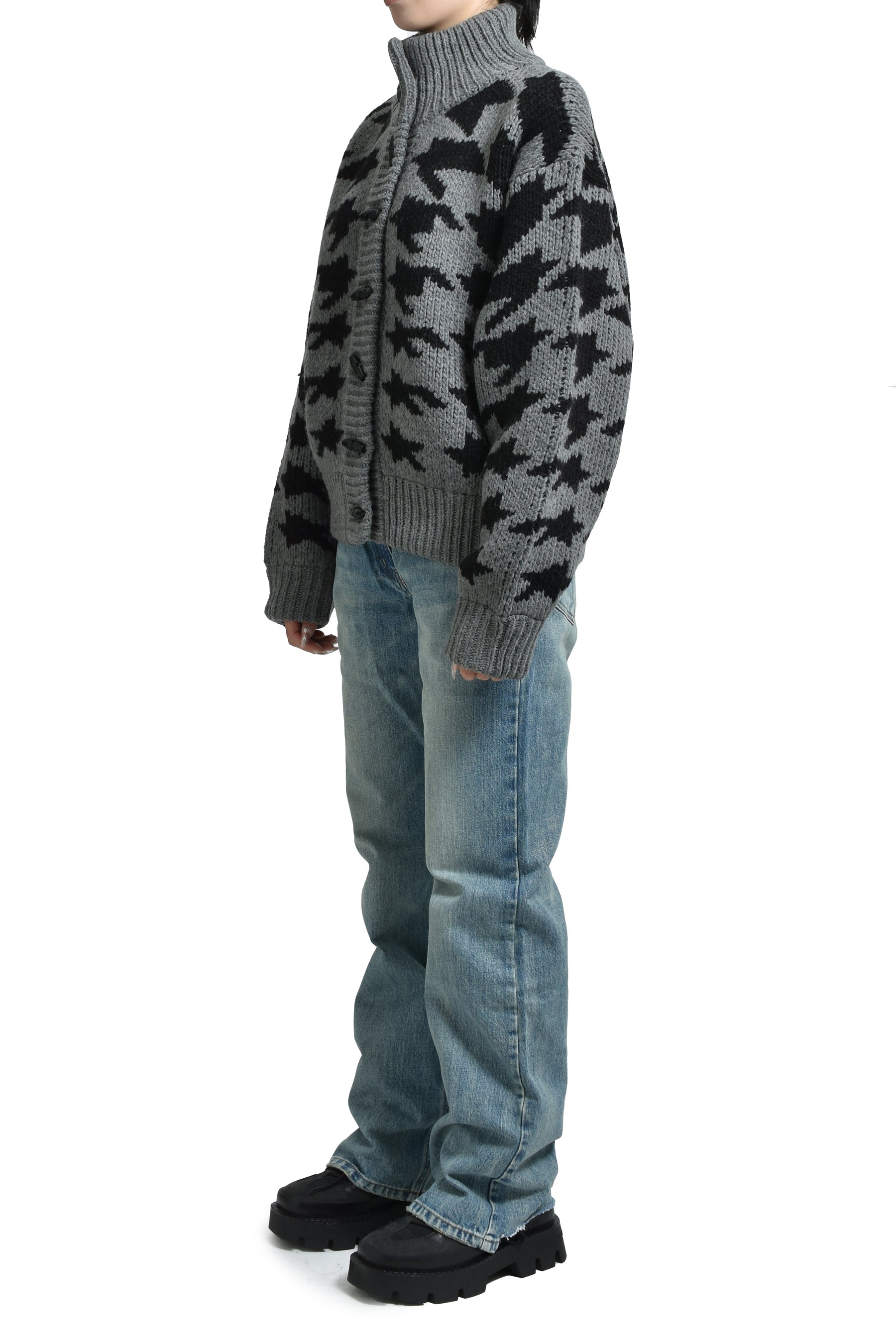 HOUND'S TOOTH STAR COWICHAN / GRY 