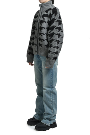 HOUND'S TOOTH STAR COWICHAN / GRY 