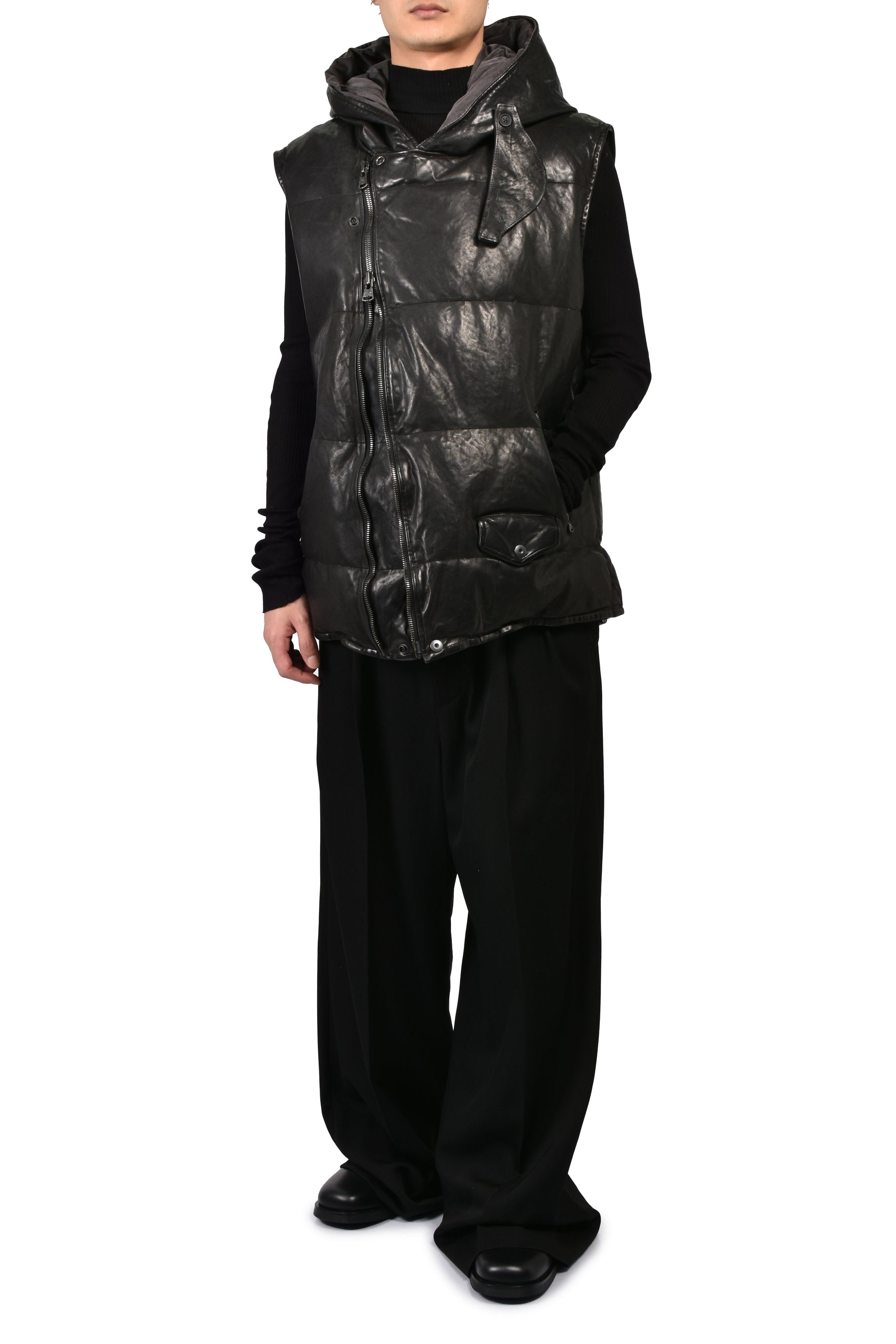 BACKLASH HOODED VEST / BLK