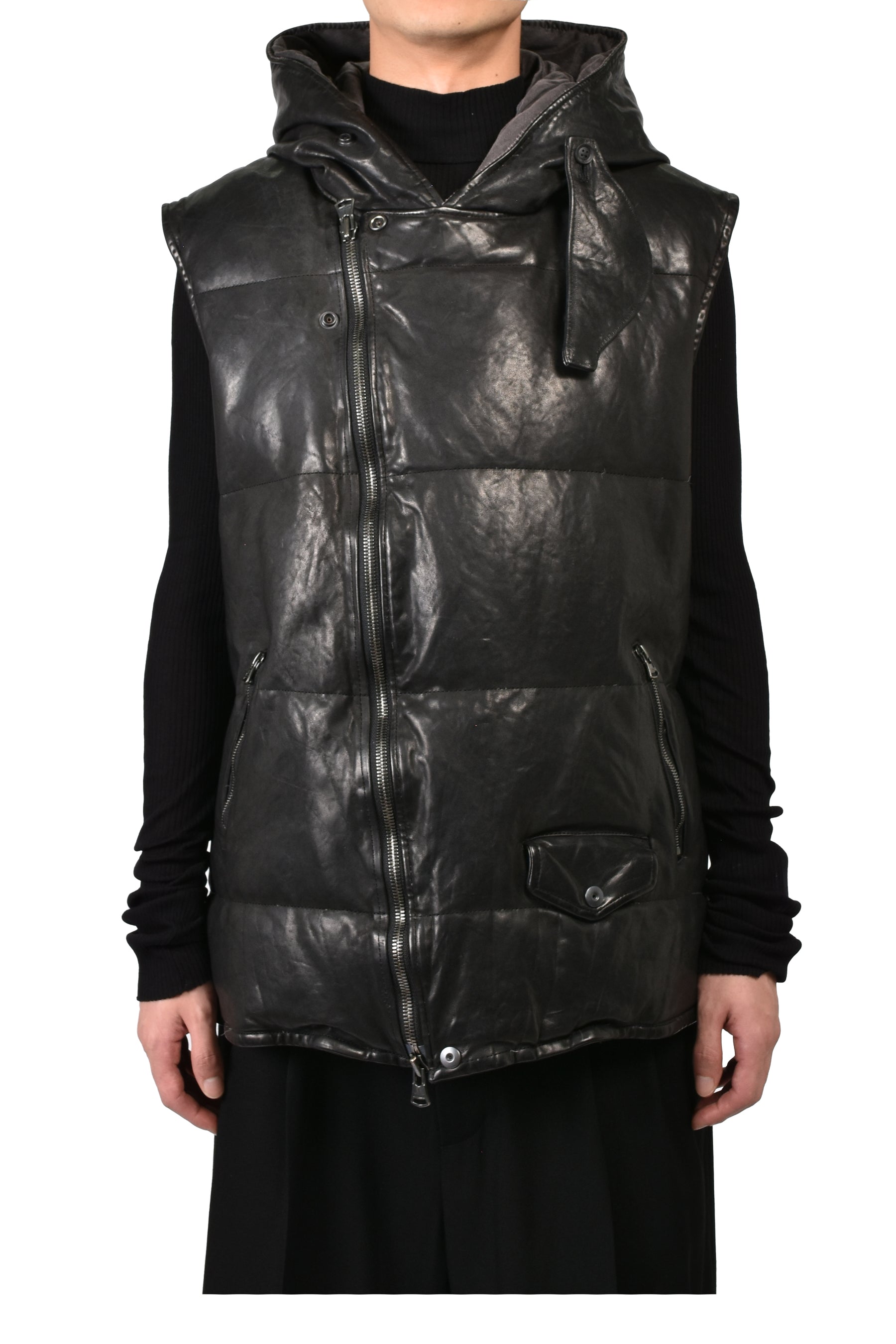 BACKLASH HOODED VEST / BLK