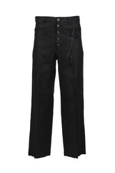 BUTTON PANTS / BLK