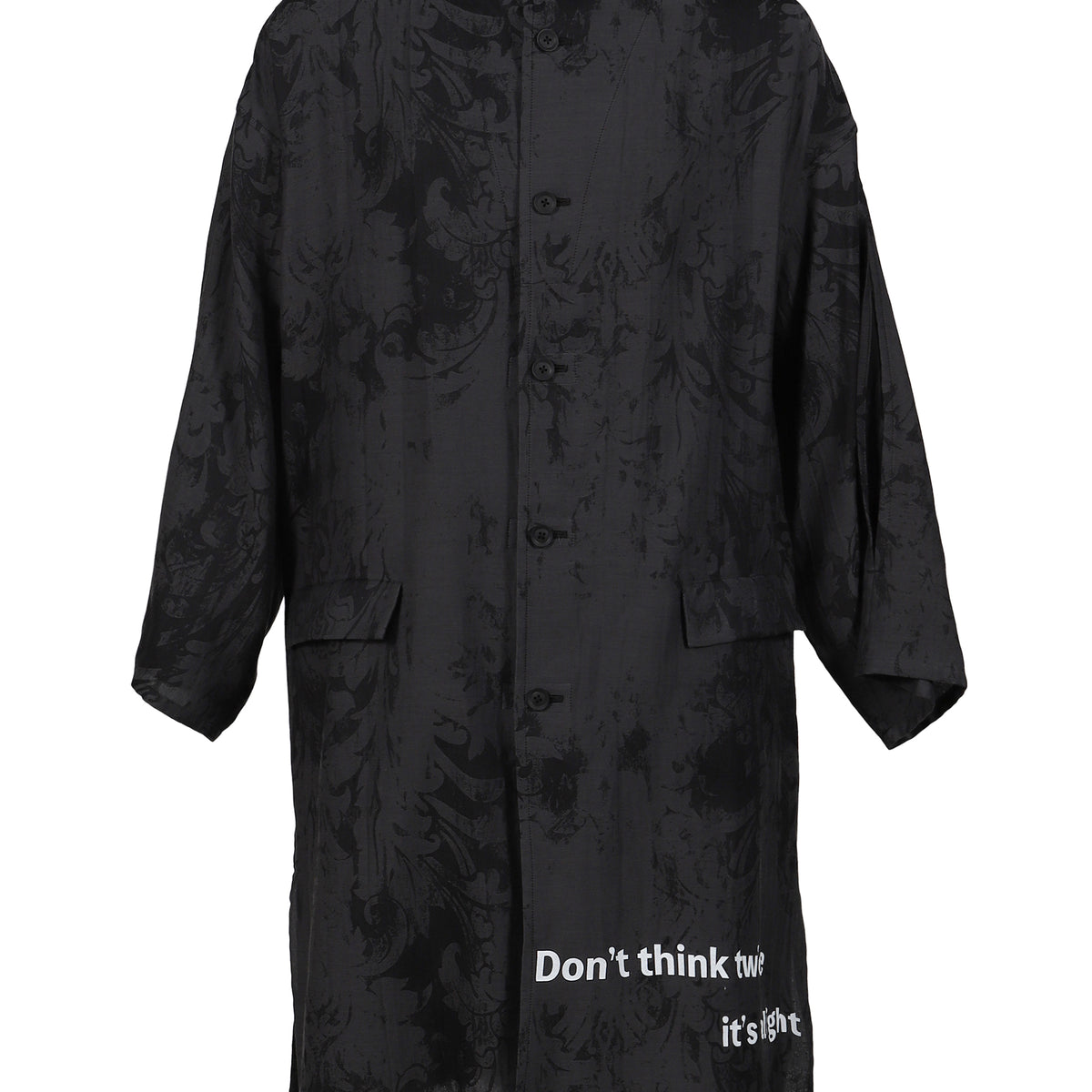 Yohji Yamamoto ヨウジヤマモト SS26 JACQUARD MESSAGE PRINT STAND
