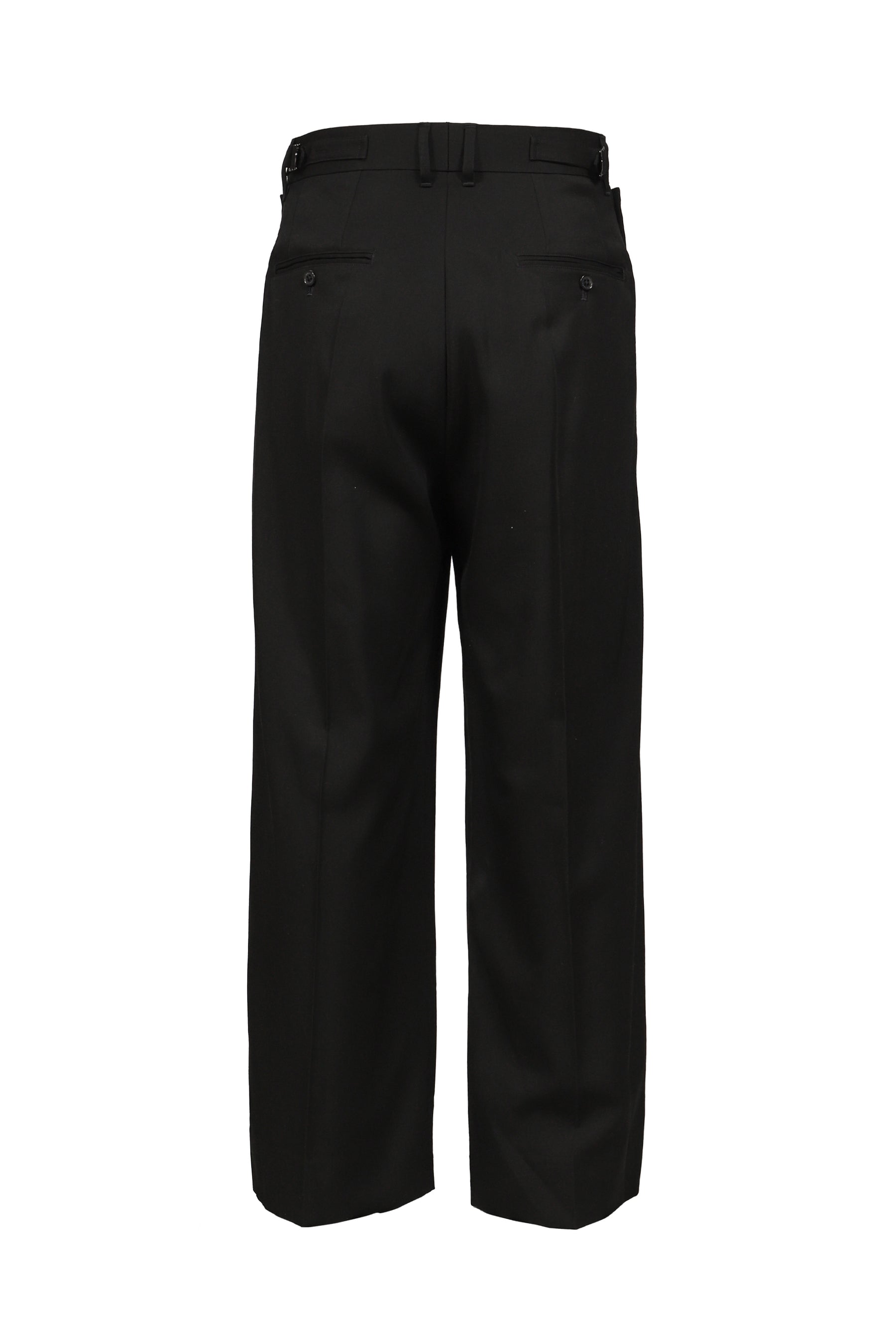 "BILLY" SAILOR SUPER WIDE SLACKS / BLK
