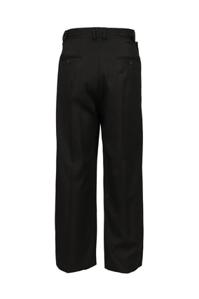 "BILLY" SAILOR SUPER WIDE SLACKS / BLK