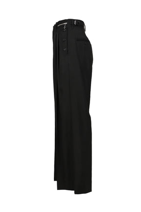 "BILLY" SAILOR SUPER WIDE SLACKS / BLK