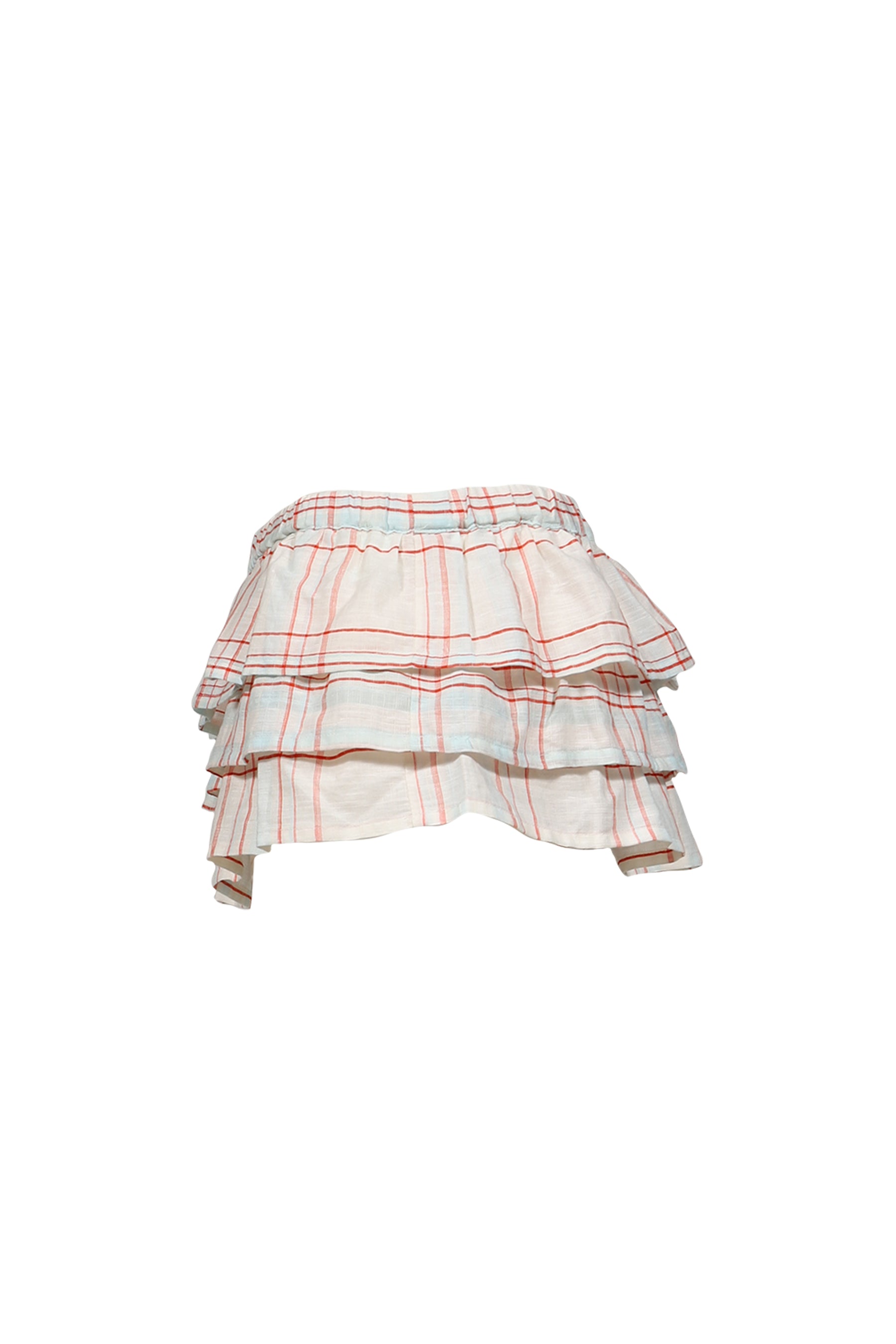 JARDIN CHECKS SHORTS / WHT