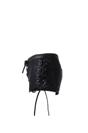 GUSA COATED SHORTS / BLK