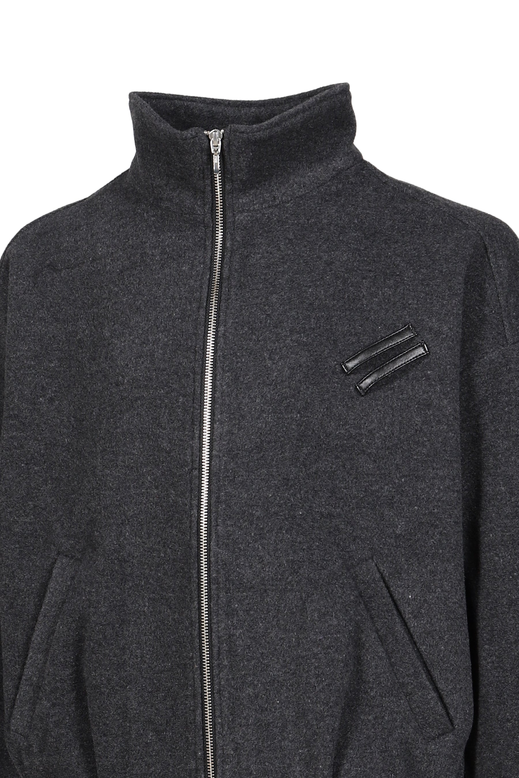 ALLIANCE BELTED WOOL JACKET / D. GRY