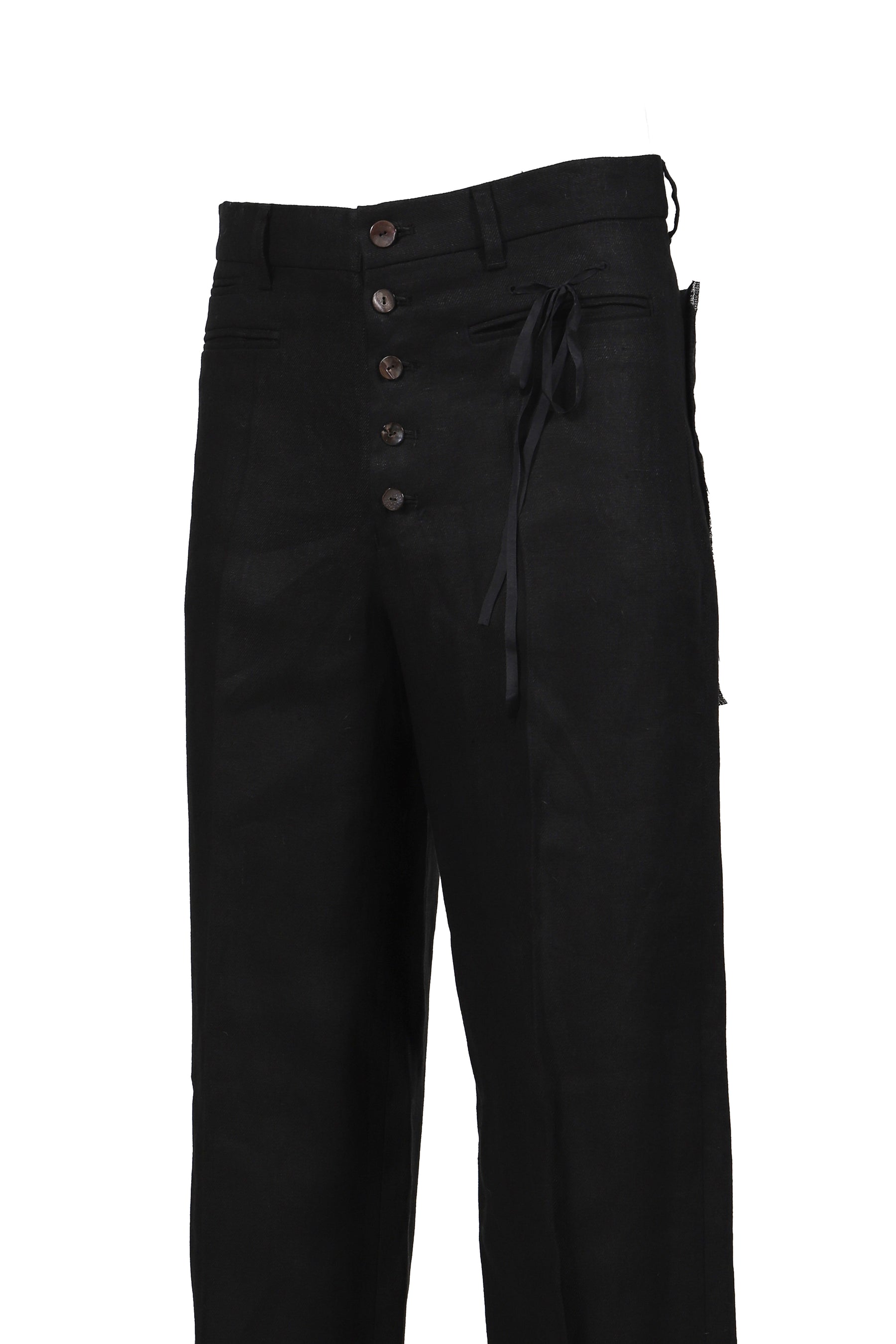 BUTTON PANTS / BLK