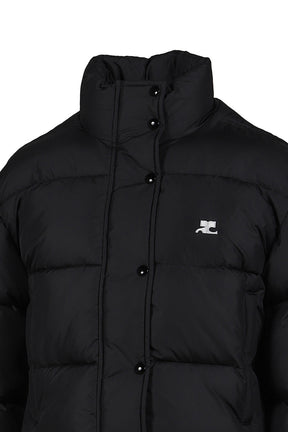 AC NYLON PUFFER JACKET / BLACK