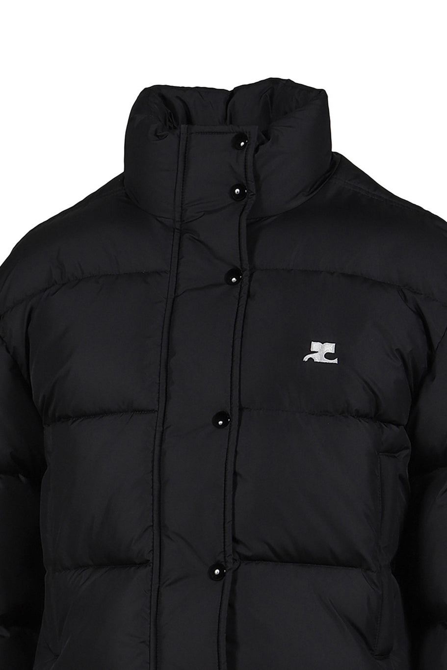 AC NYLON PUFFER JACKET / BLACK