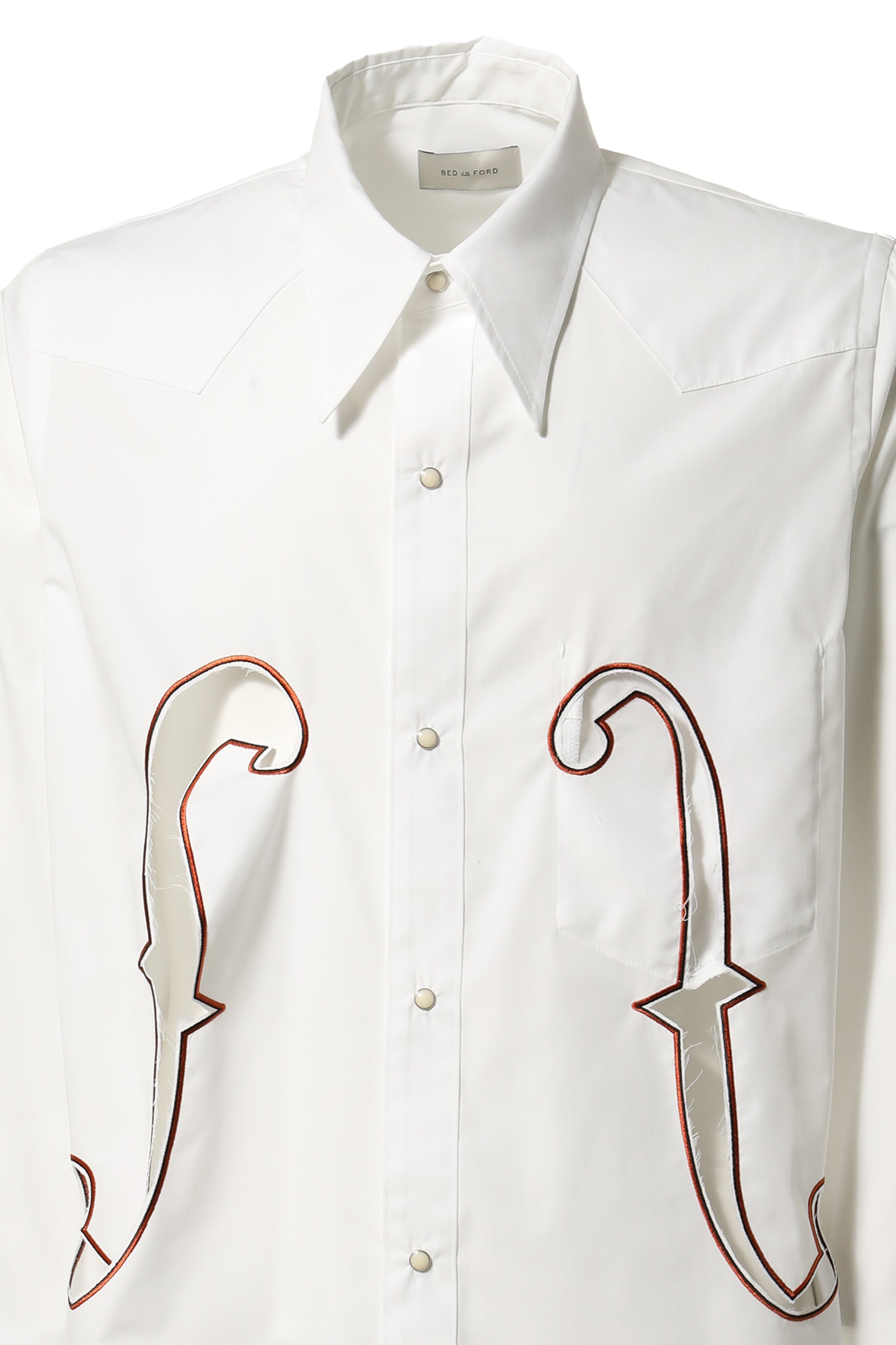 EMBROIDERY WESTERN SHIRTS / WHT
