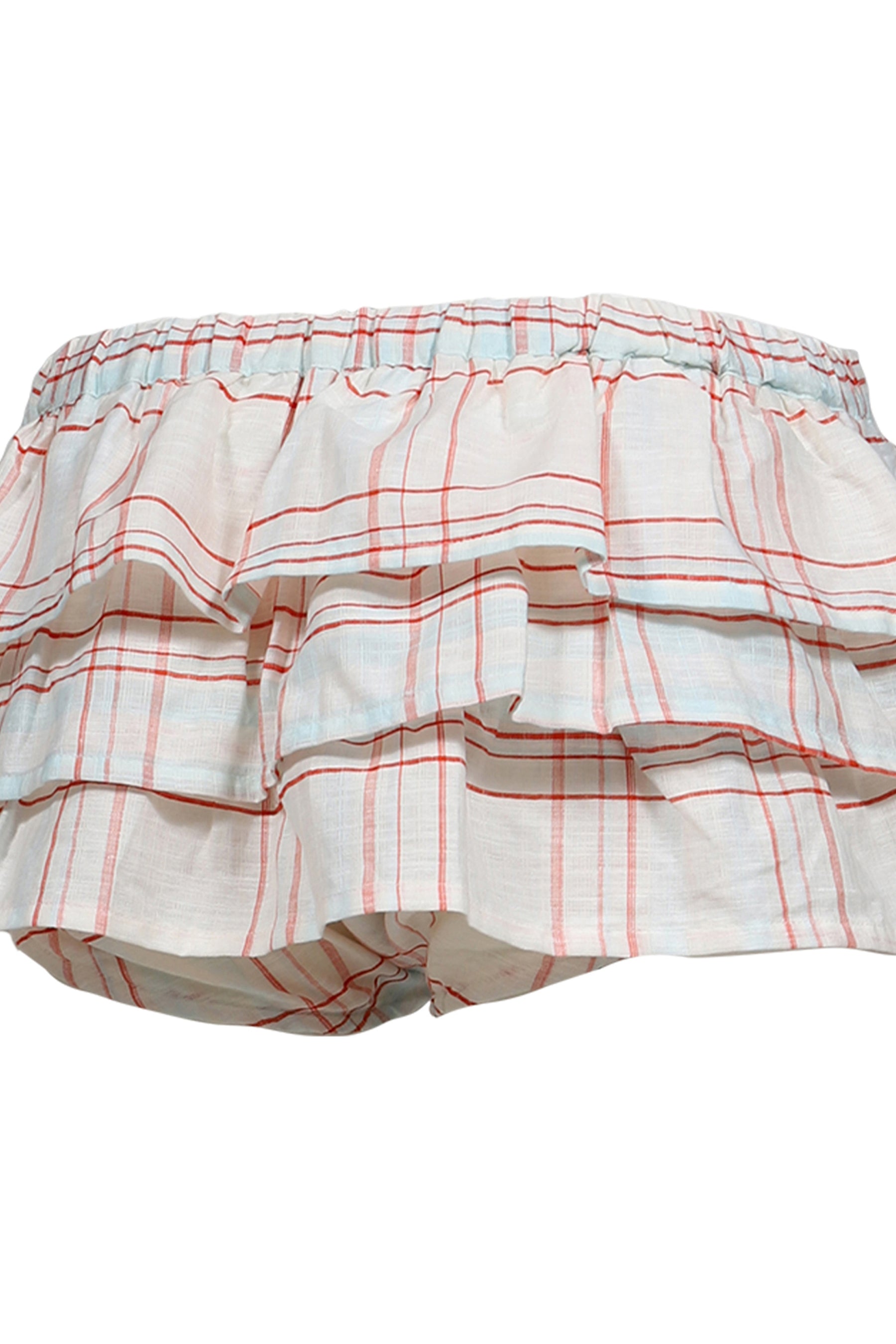 JARDIN CHECKS SHORTS / WHT