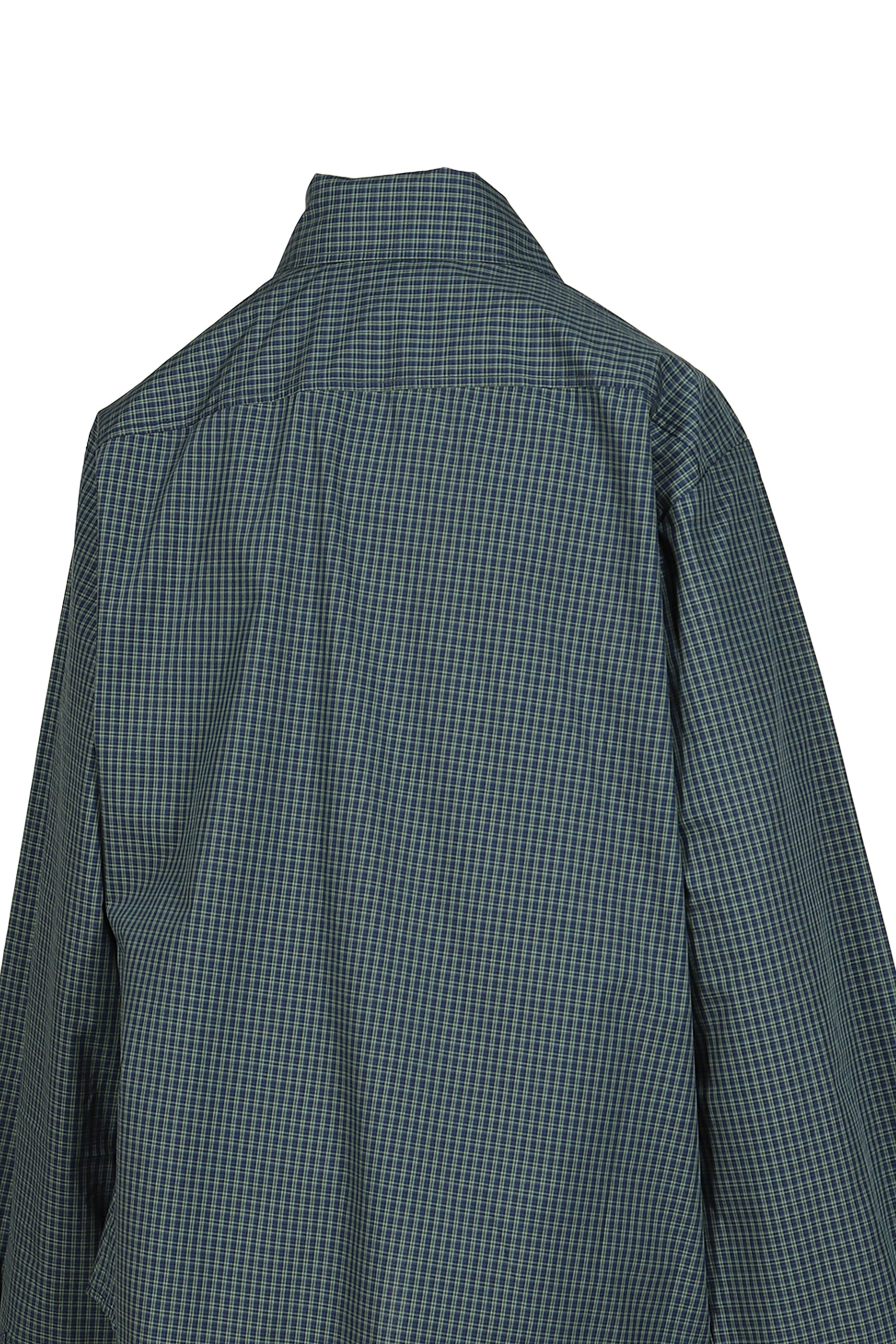 TWISTED CHECK SHIRT / GRN CHECKED