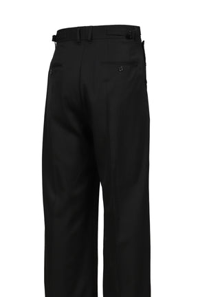 "BILLY" SAILOR SUPER WIDE SLACKS / BLK