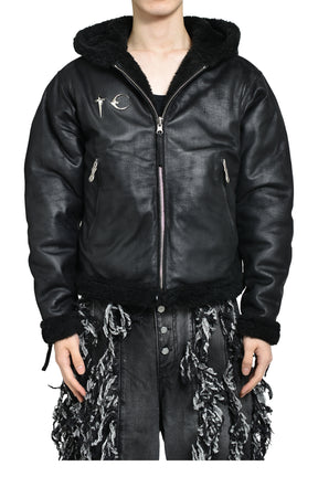 Thug Club サグクラブ FW25 TC REVERSIBLE SHEARLING JACKET / BLK