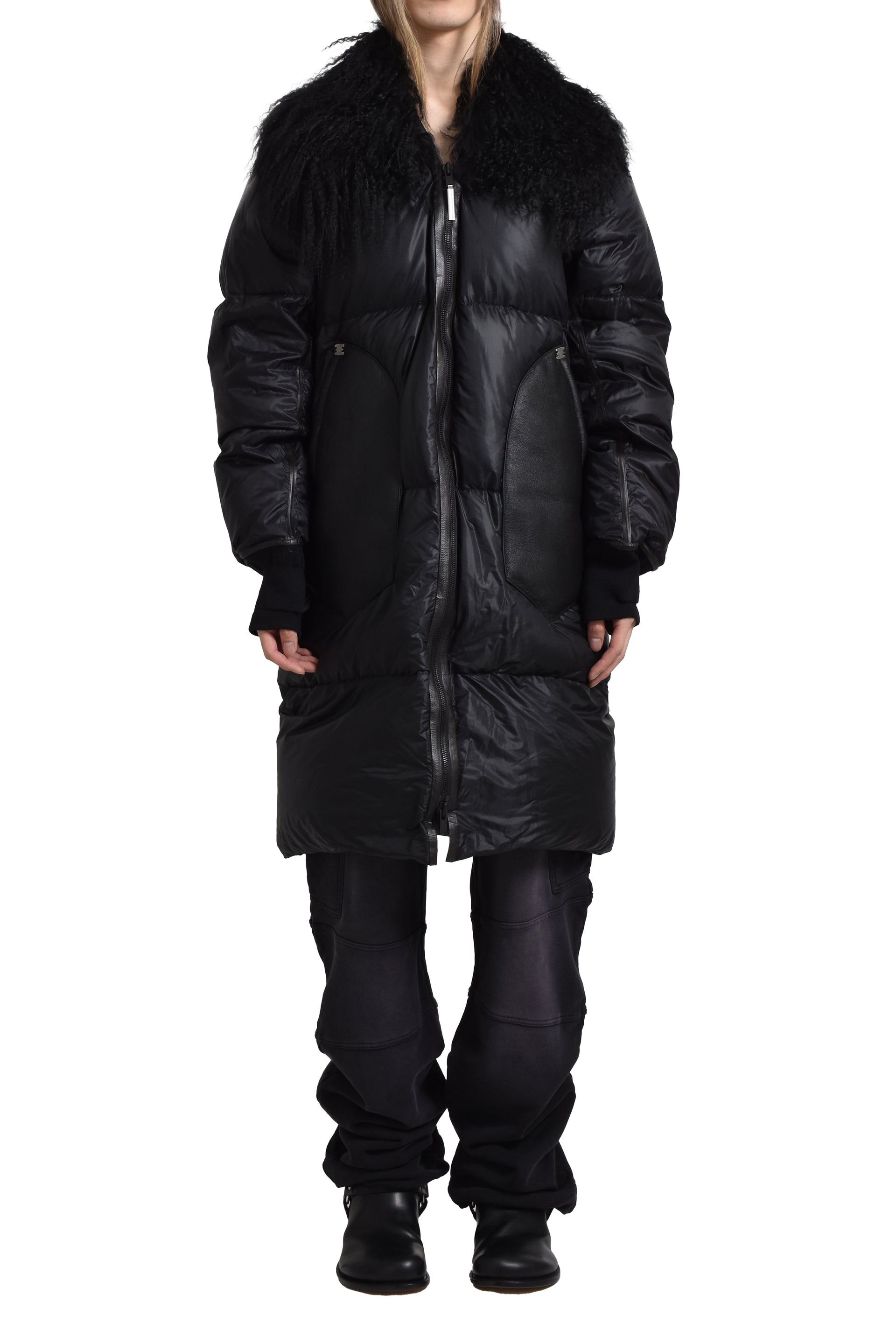 Isaac Sellam "ARROGANT" LONG DOWN JACKET / BLK