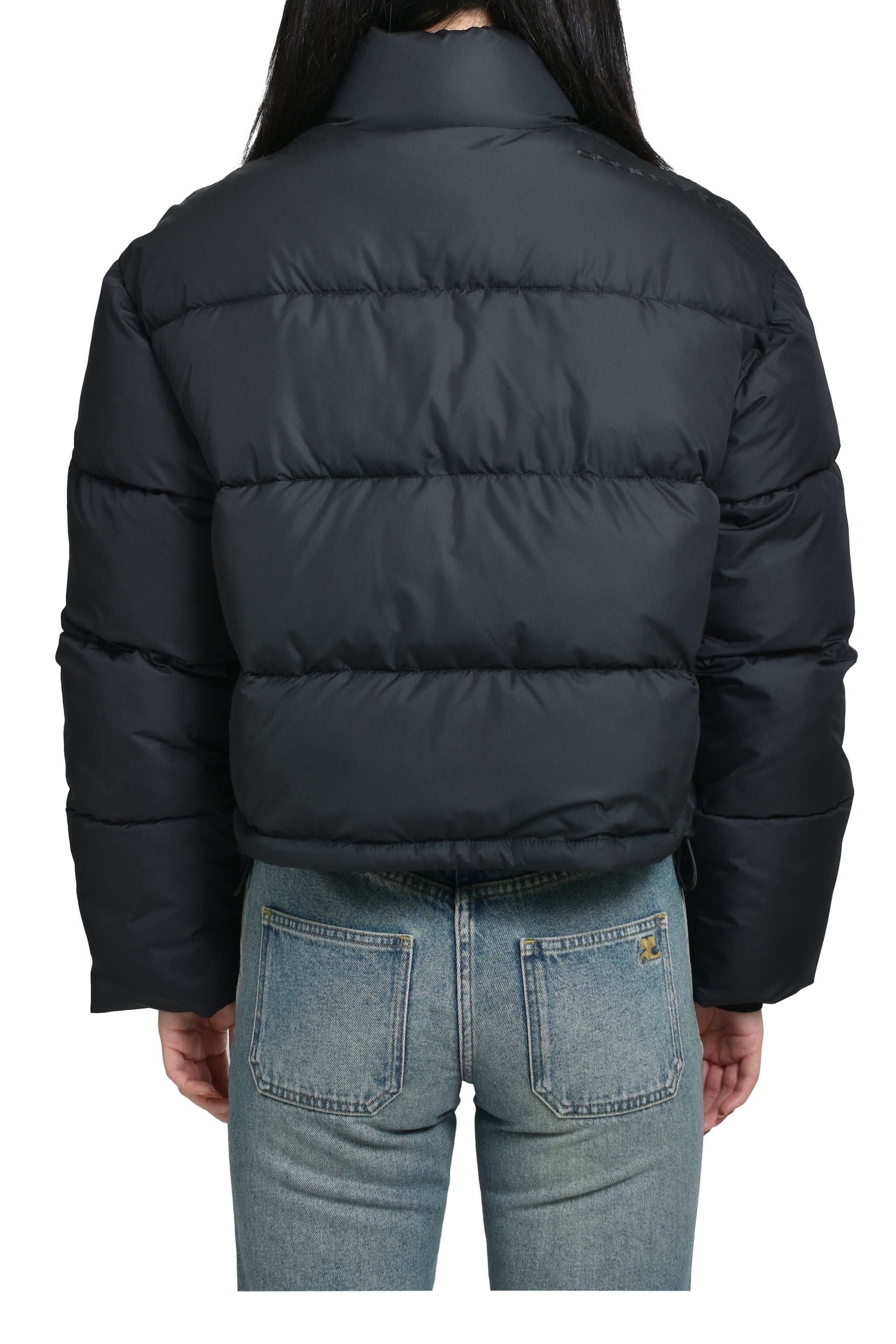 AC NYLON PUFFER JACKET / BLK