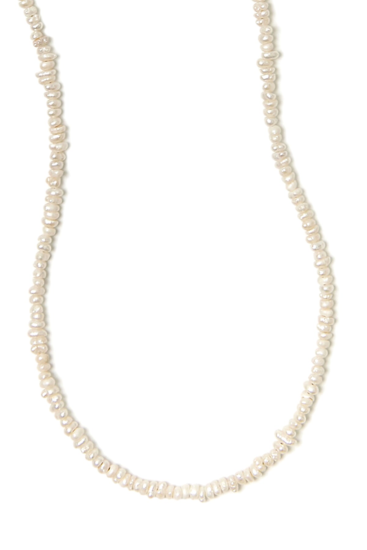 THIN PEARL NECKLACE / WHT