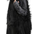 HAIRY FUR OVERSIZED SHOULDER BAG / BLK