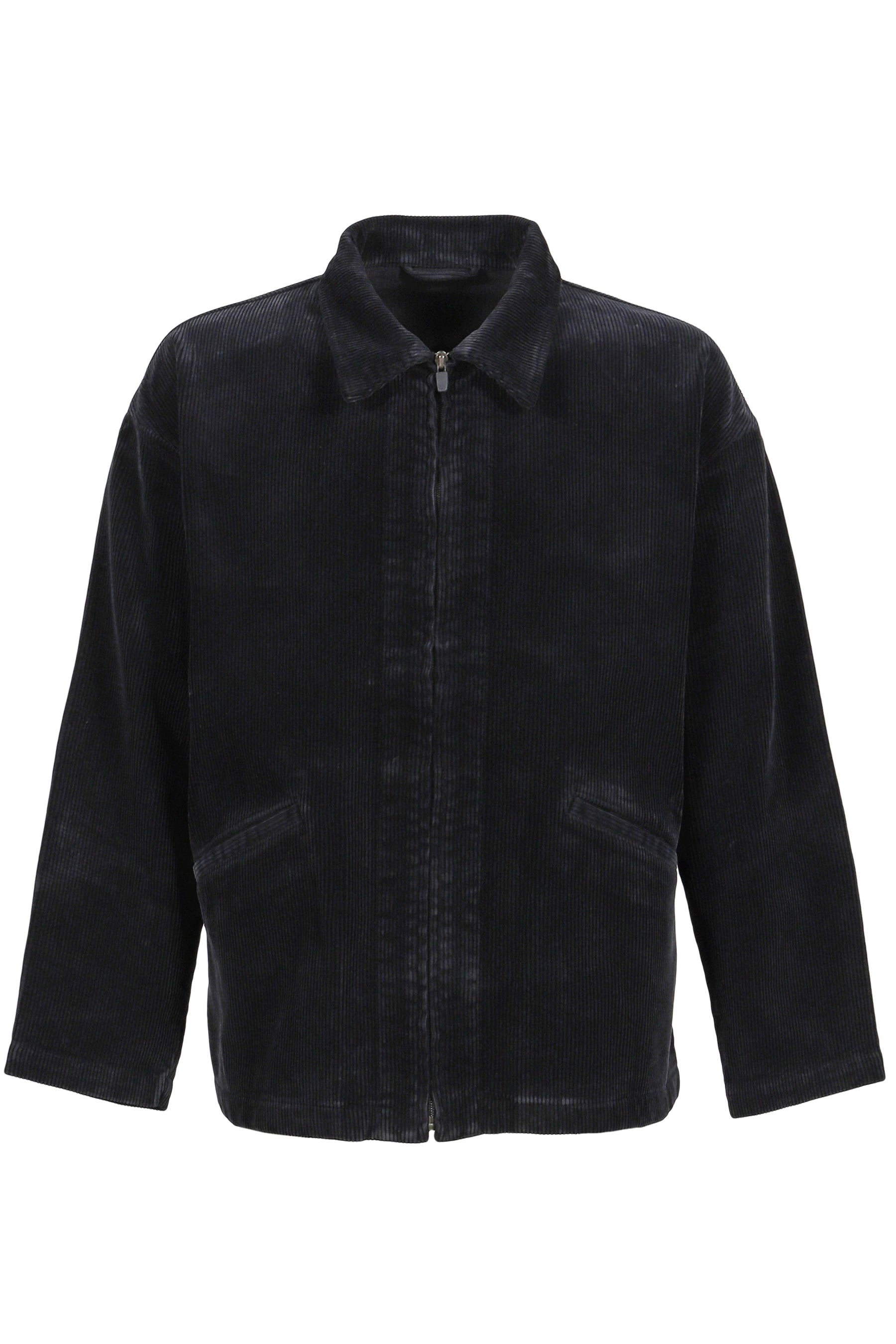 CORDUROY ZIP JACKET / BLACK 