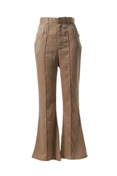 SATIN BELL BOTTOM PANTS / BEI