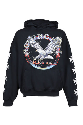 NOTTING HILL EAGLE HOODIE / VTG BLK