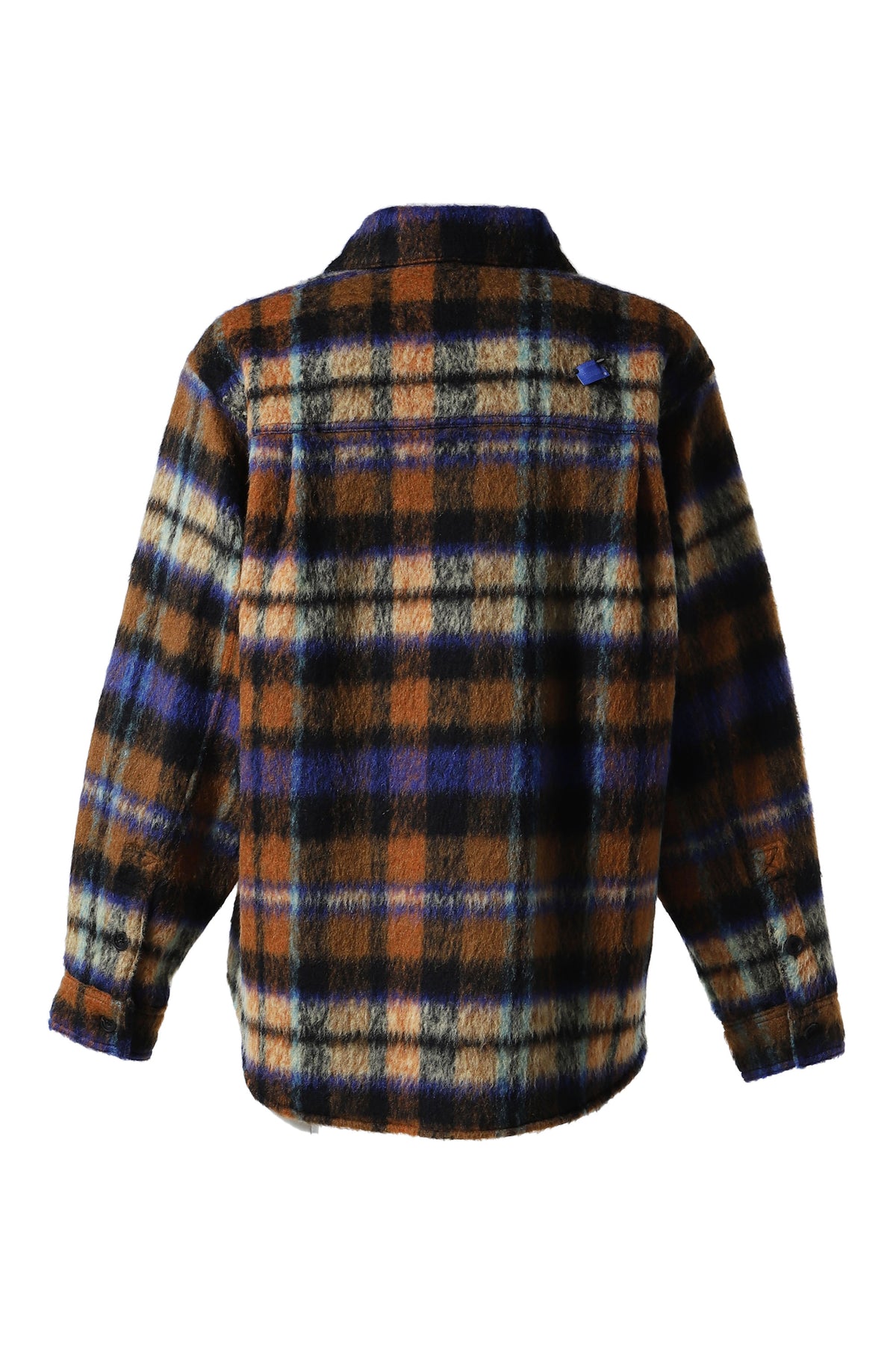 FLANNNEL CHECK SHIRT JACKET / BRW