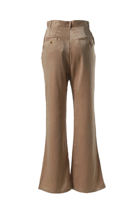 SATIN BELL BOTTOM PANTS