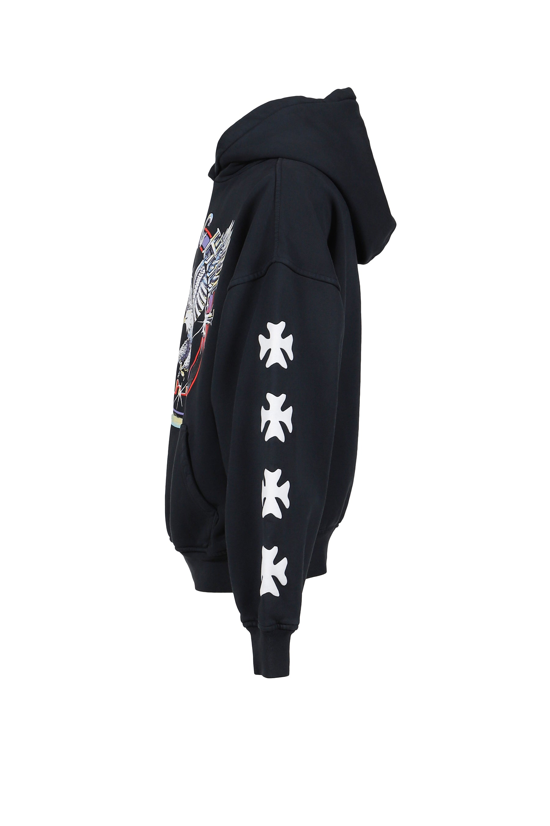 NOTTING HILL EAGLE HOODIE / VTG BLK