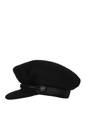 604 SAILOR HAT IN BLACK / BLACK
