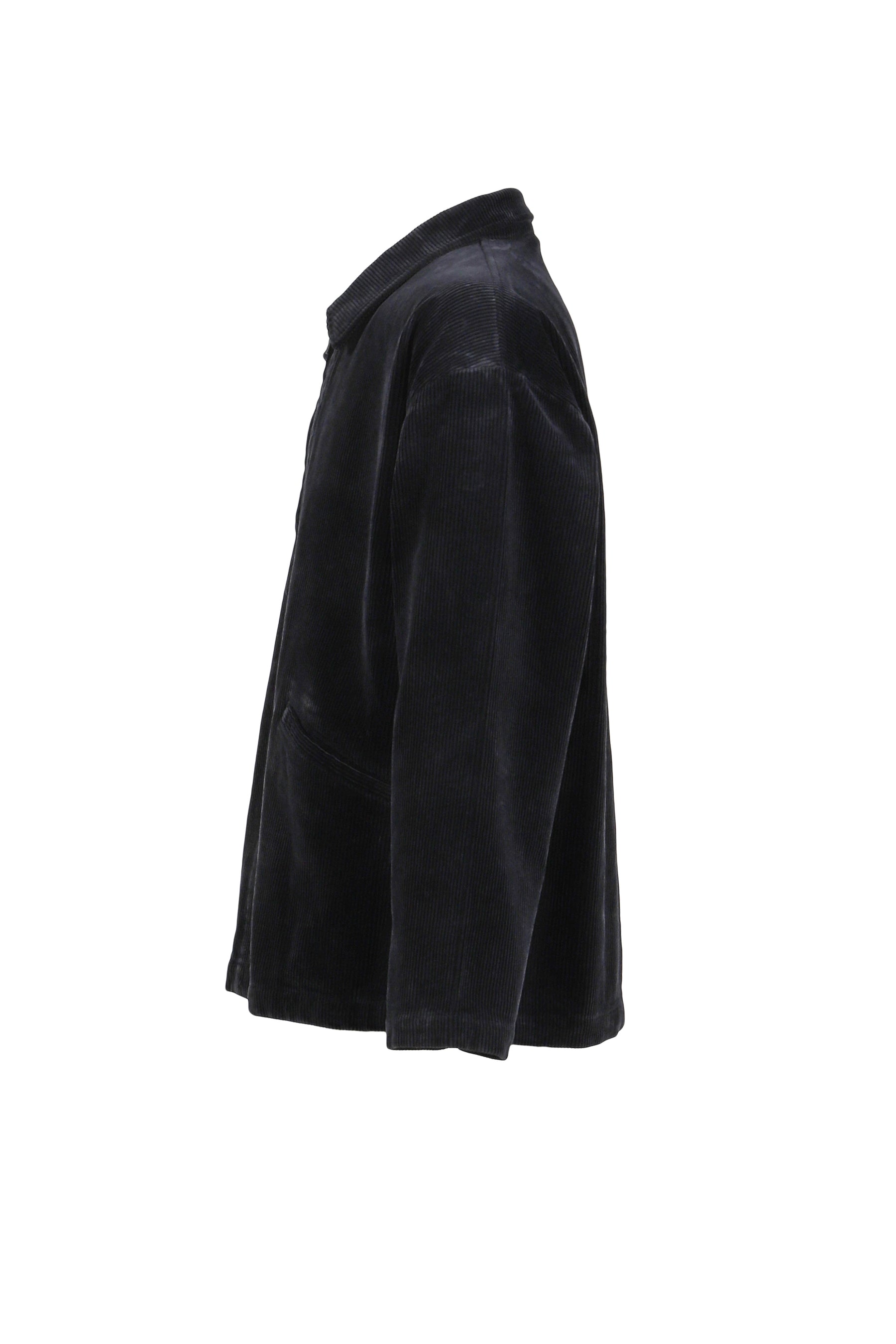 CORDUROY ZIP JACKET / BLACK 