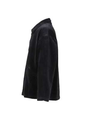 CORDUROY ZIP JACKET / BLACK 