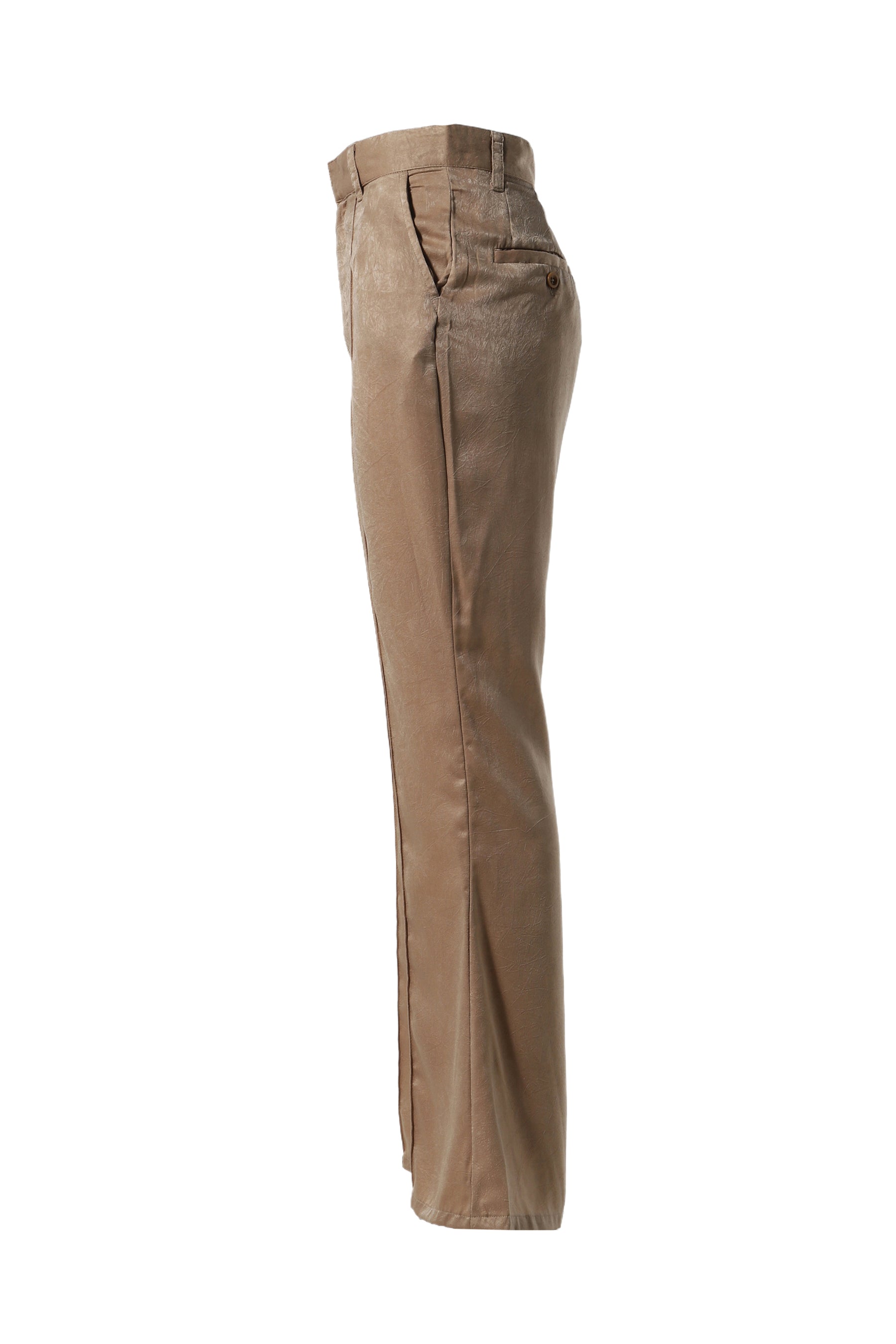 SATIN BELL BOTTOM PANTS