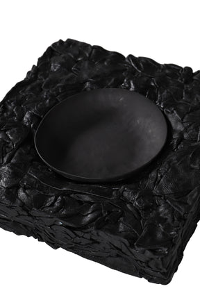 REVIVE LEATHER ASH TRAY / BLK