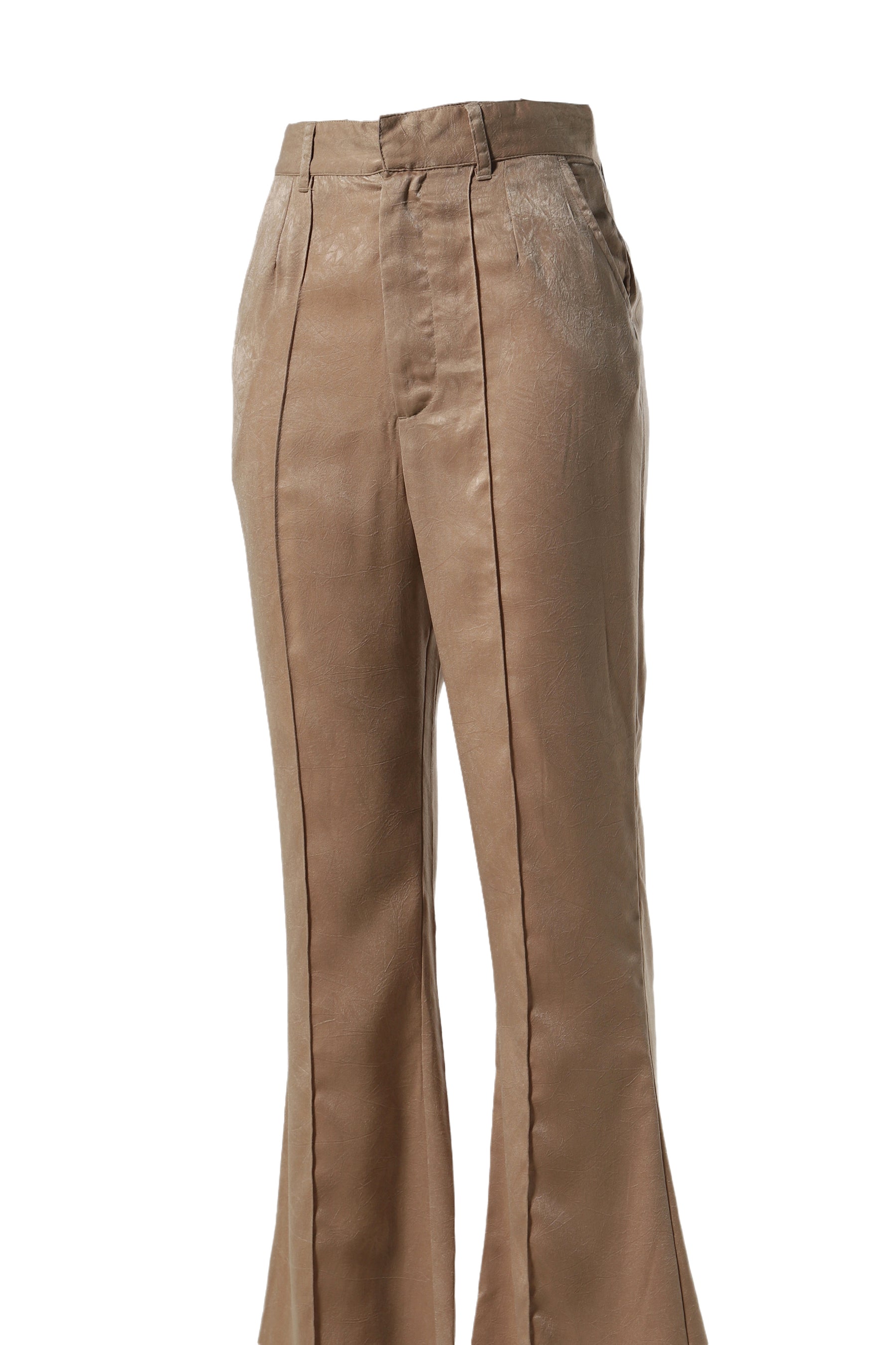 SATIN BELL BOTTOM PANTS