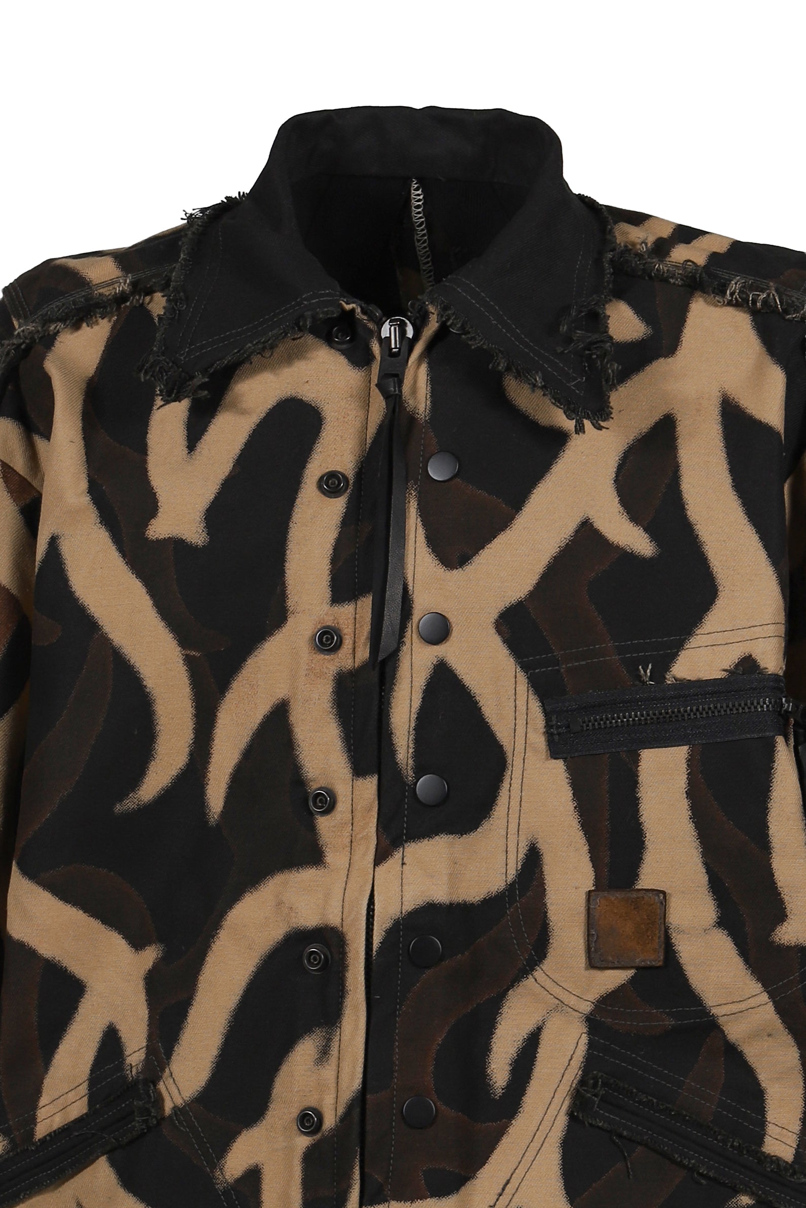 SLASH SEAM DETROIT JACKET NOIR / DUST BLK