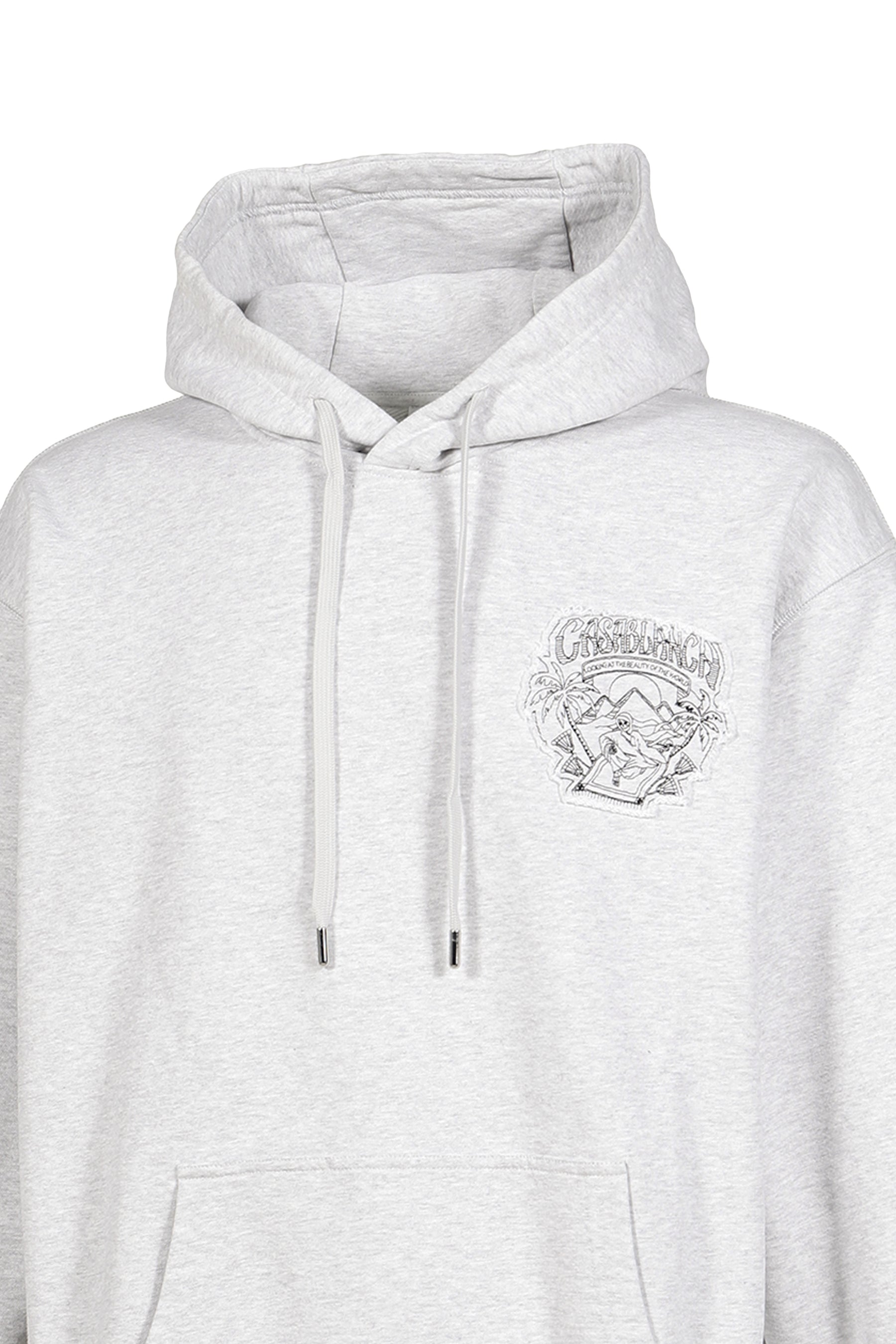 MAGIC CARPET APPLIQUE CLASSIC HOODIE / GREY