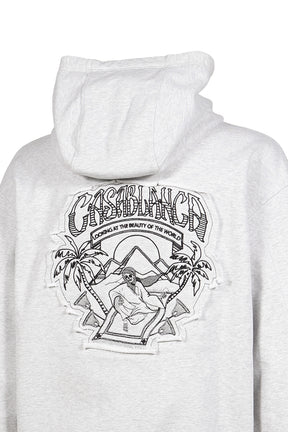 MAGIC CARPET APPLIQUE CLASSIC HOODIE / GREY