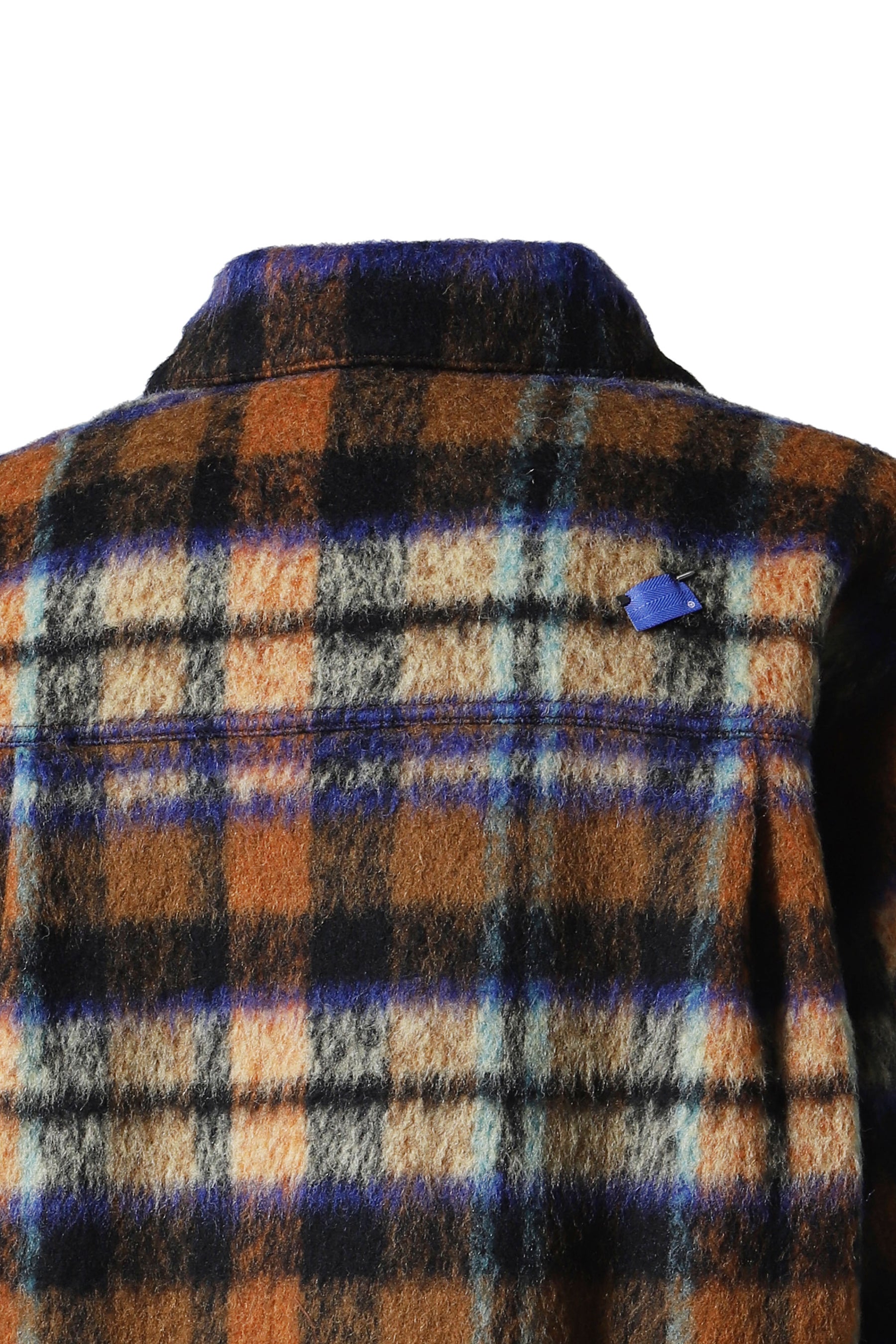 FLANNNEL CHECK SHIRT JACKET / BRW