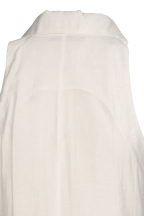 HALTER RUFFLE SHIRT / WHT