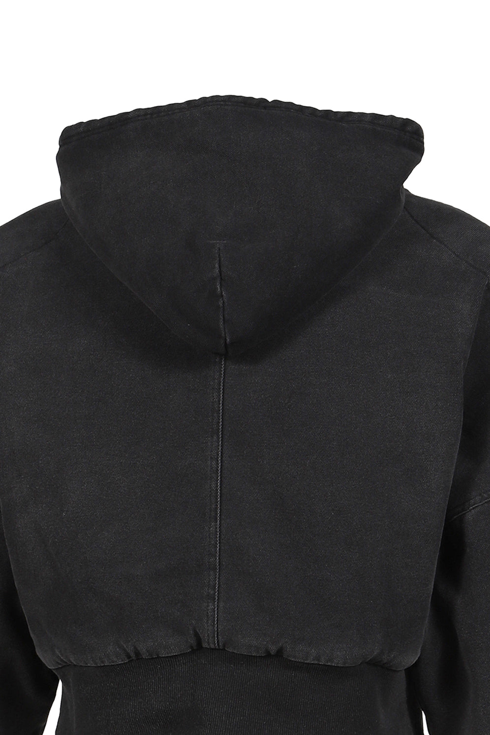 BERLIN CROPPED BOMBER JACKET / WASHED BLK 