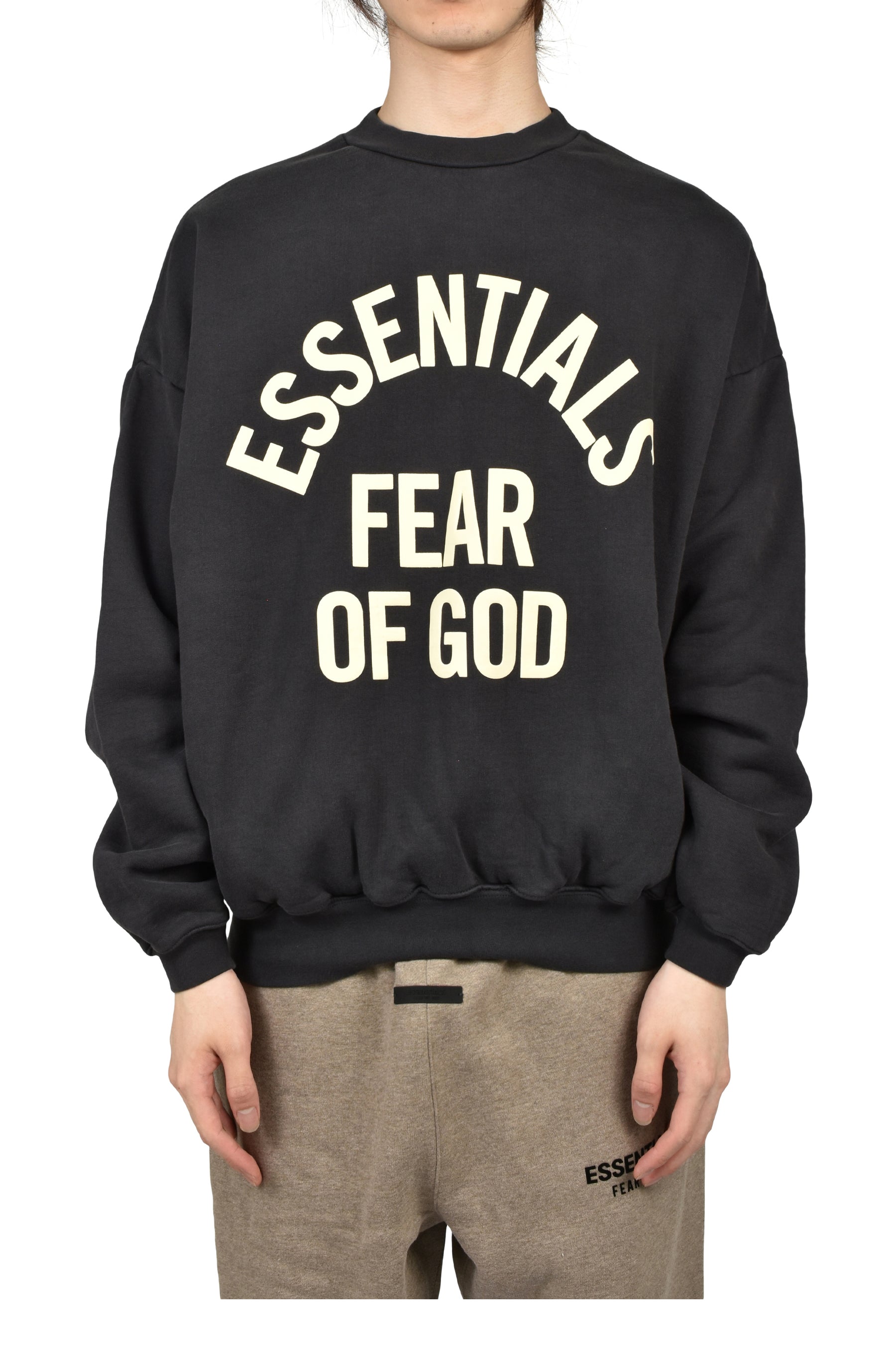 CAMPUS 90'S CREWNECK SWEATSHIRT / FADED BLK